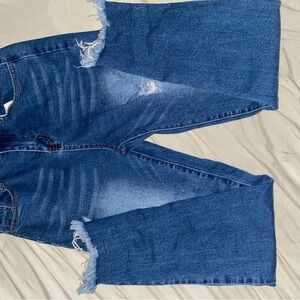 Trendy Distressed High-Rise Denim Jeans 👖 | Size XL | Casual Everyday Fit